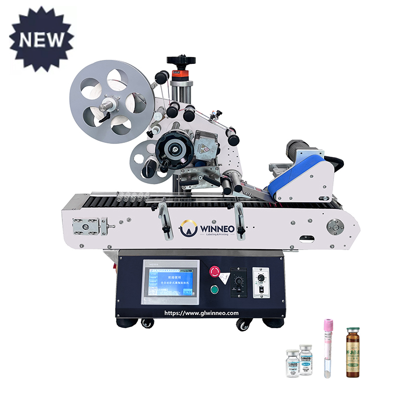 WT-105 Masaüstü Yatay Yuvarlak Şişe Etiketleme Makinesi - WINNEO